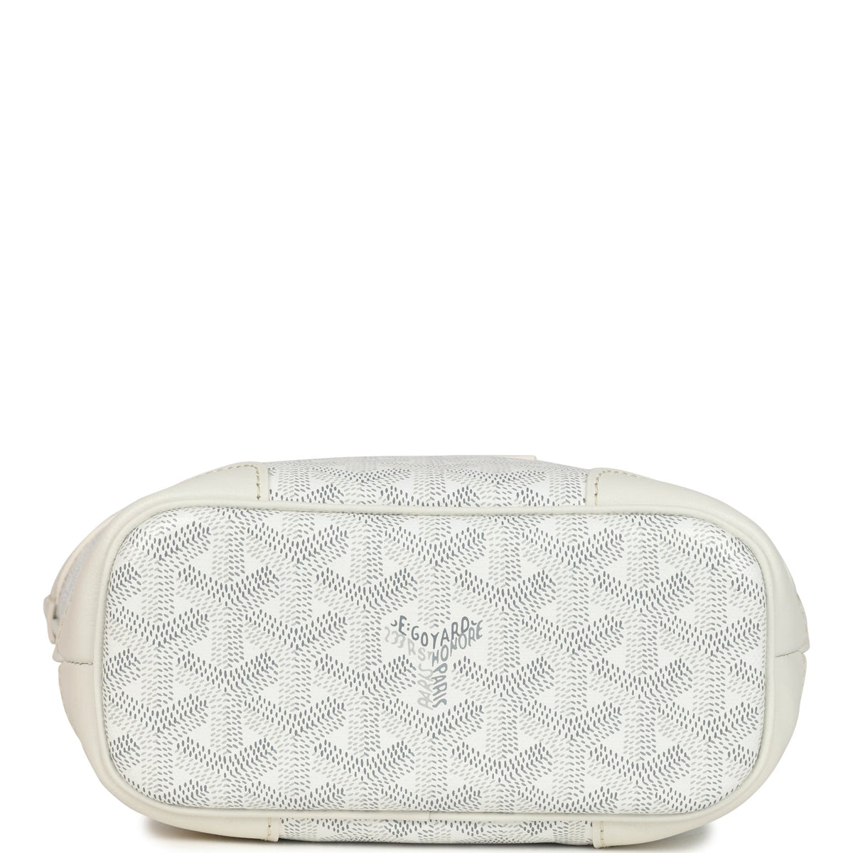 Goyard Goyardine Canvas White Beluga Mini Bag Palladium Hardware