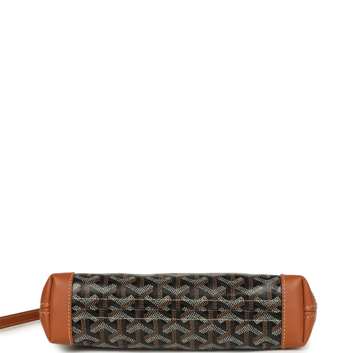 Goyard Goyardine Canvas Black, Brown Conti Pouch Palladium Hardware
