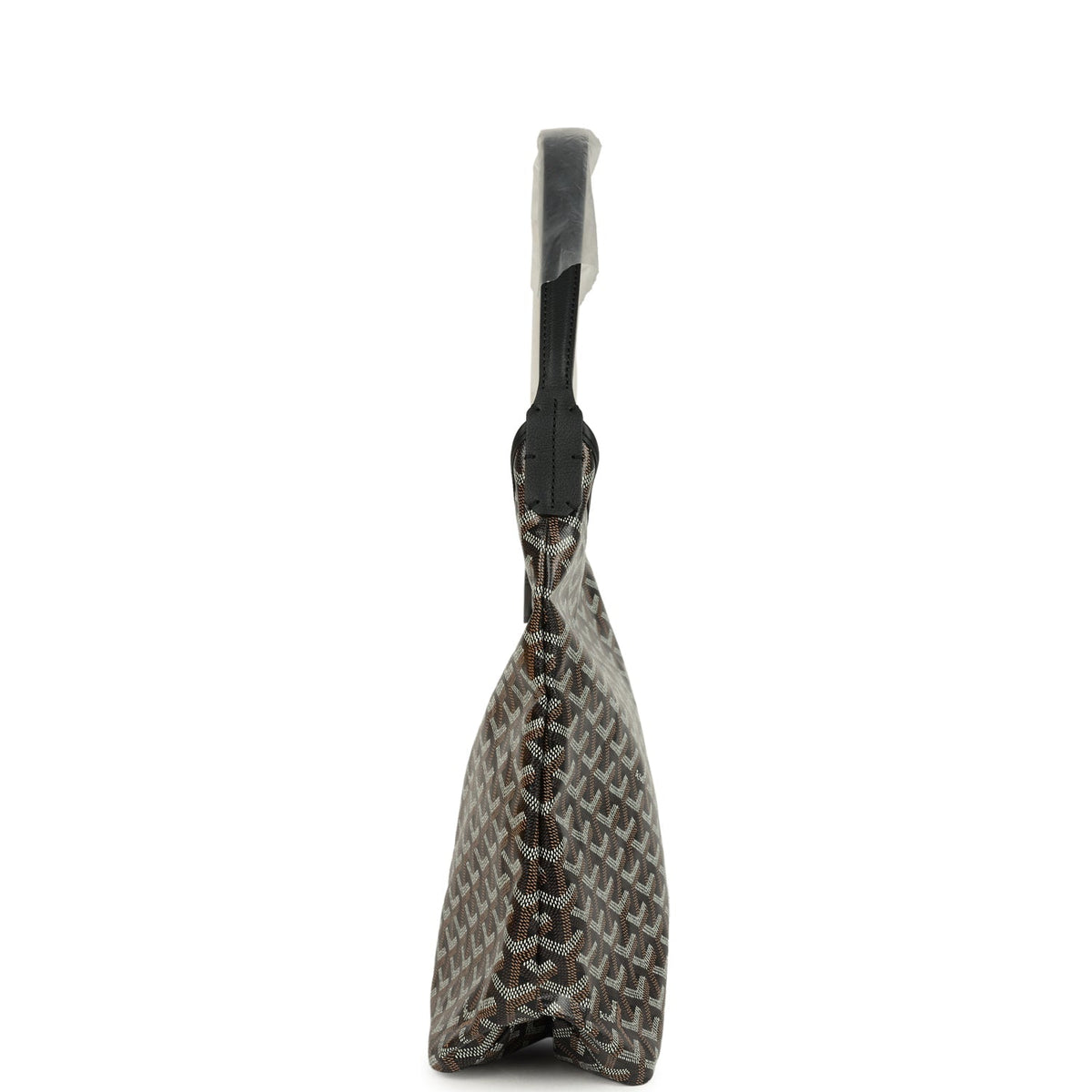 Goyard Goyardine Black Boheme Hobo Bag Palladium Hardware