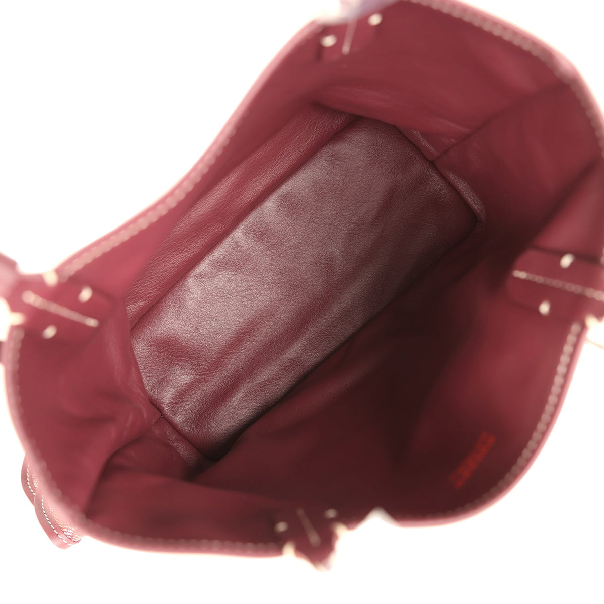Goyard Goyardine Burgundy Anjou Mini Bag Palladium Hardware