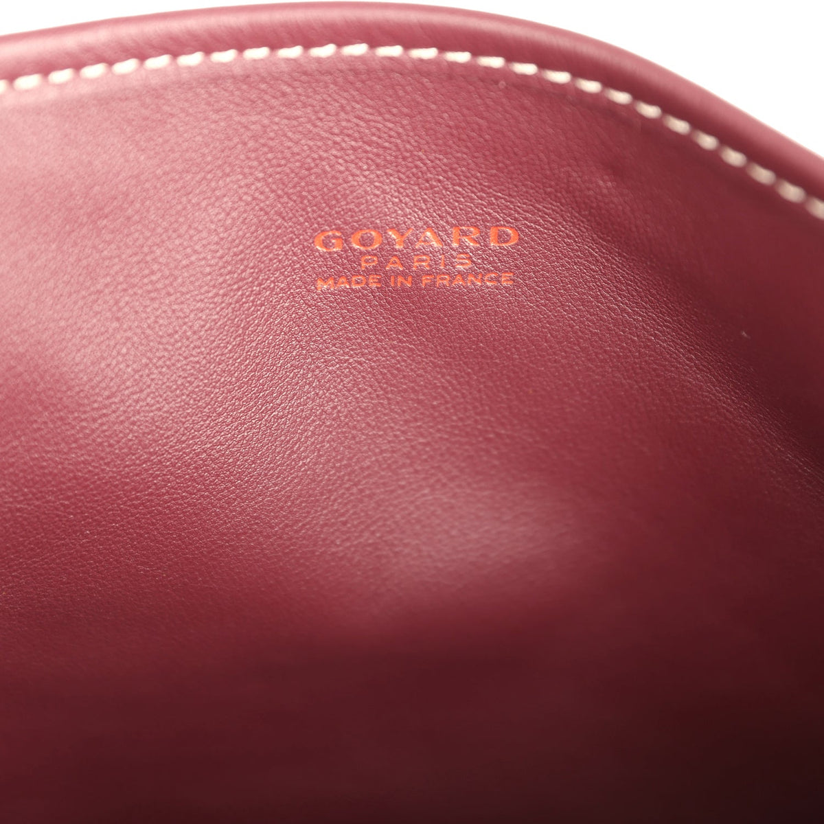 Goyard Goyardine Burgundy Anjou Mini Bag Palladium Hardware