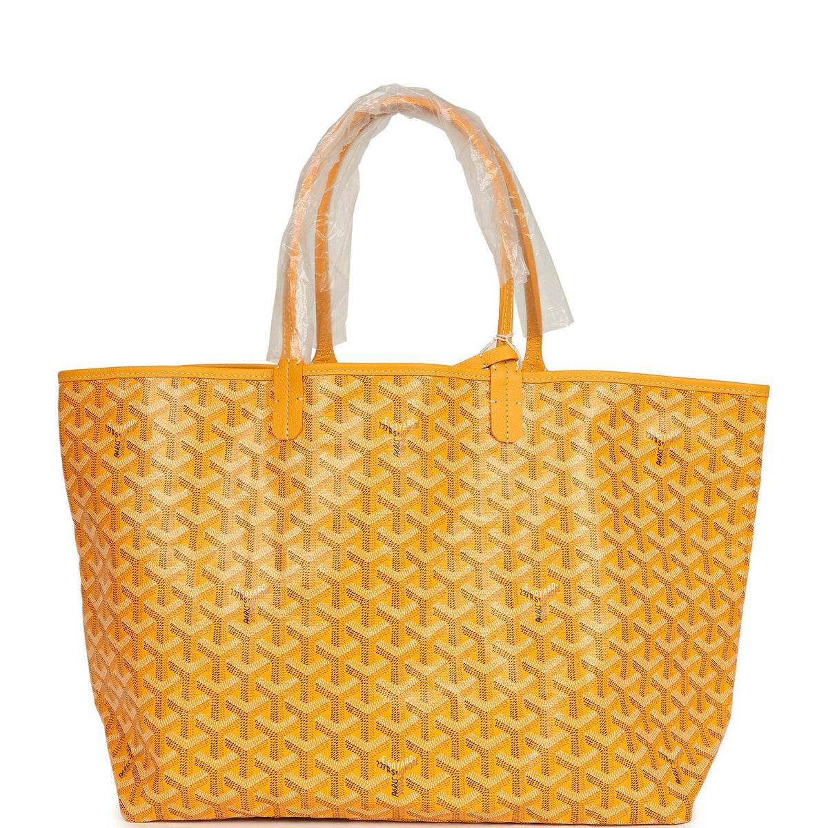 Goyard Goyardine Yellow Saint Louis PM Tote Bag Palladium Hardware