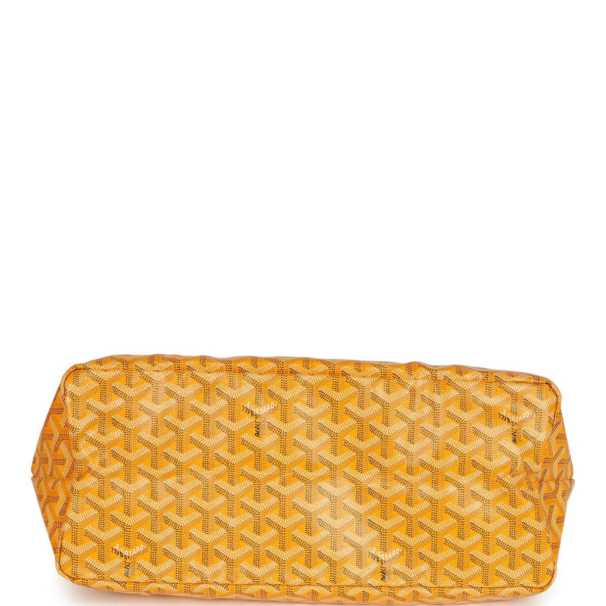 Goyard Goyardine Yellow Saint Louis PM Tote Bag Palladium Hardware