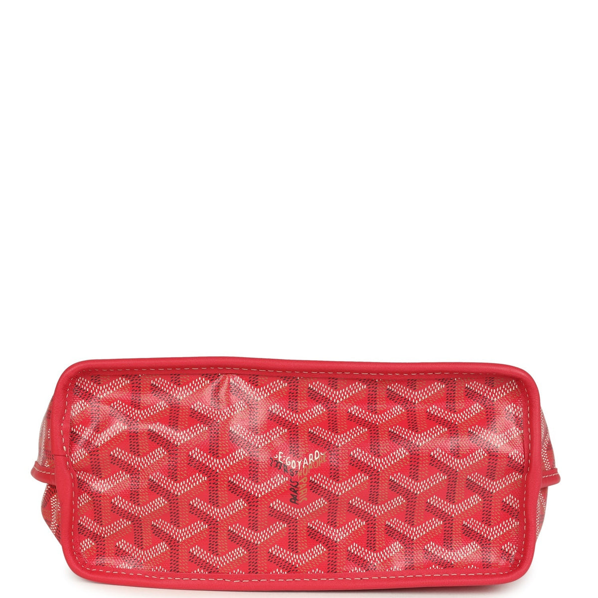 Goyard Goyardine Canvas Fuchsia Anjou Mini Tote Palladium Hardware
