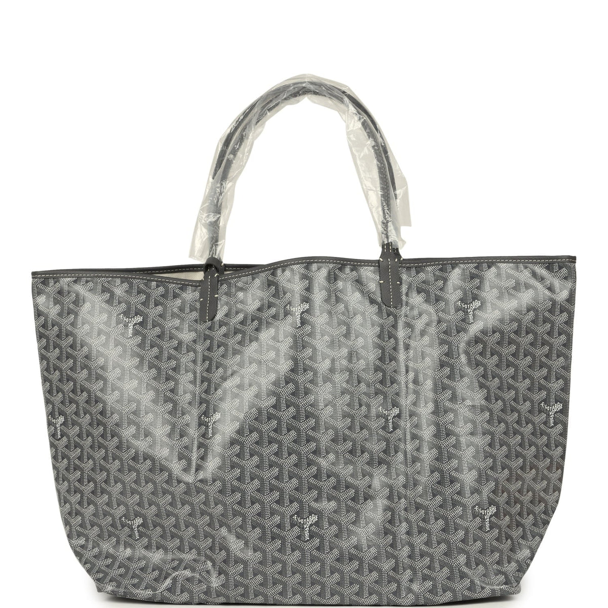 Goyard Goyardine Grey St. Louis GM Tote Bag Palladium Hardware