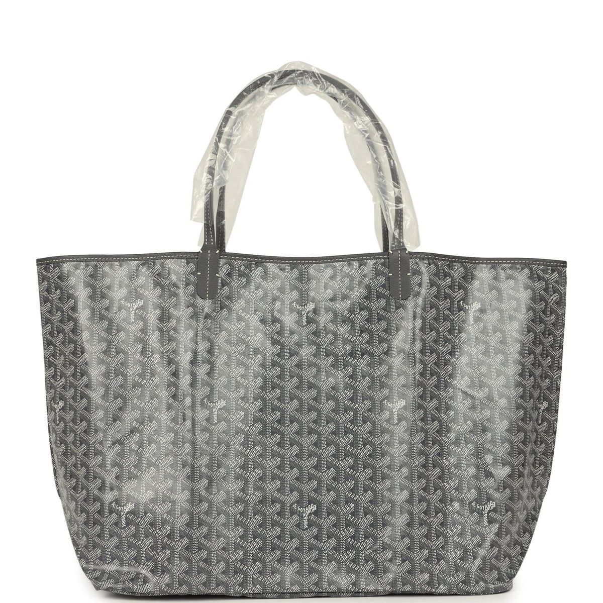 Goyard Goyardine Grey St. Louis GM Tote Bag Palladium Hardware