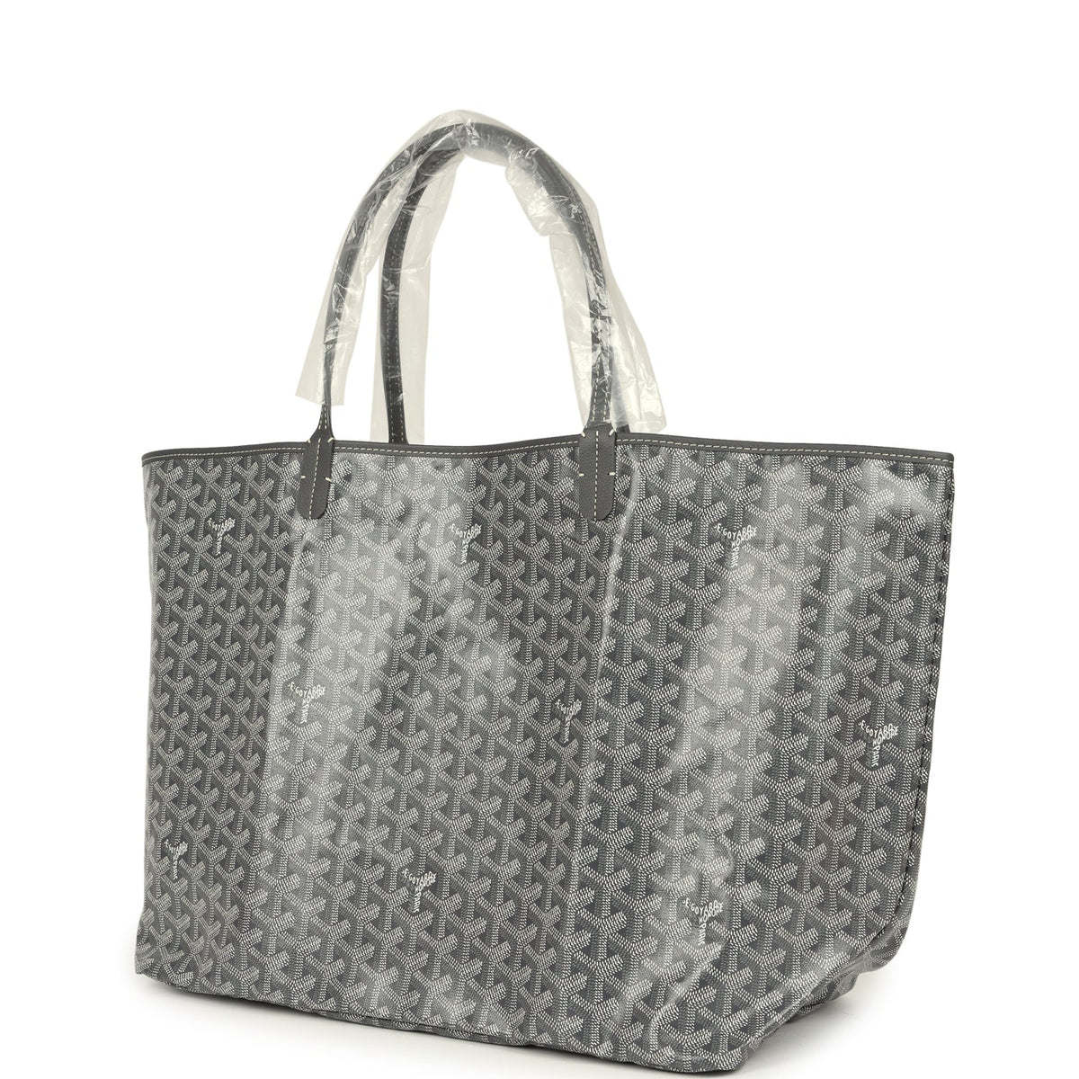 Goyard Goyardine Grey St. Louis GM Tote Bag Palladium Hardware