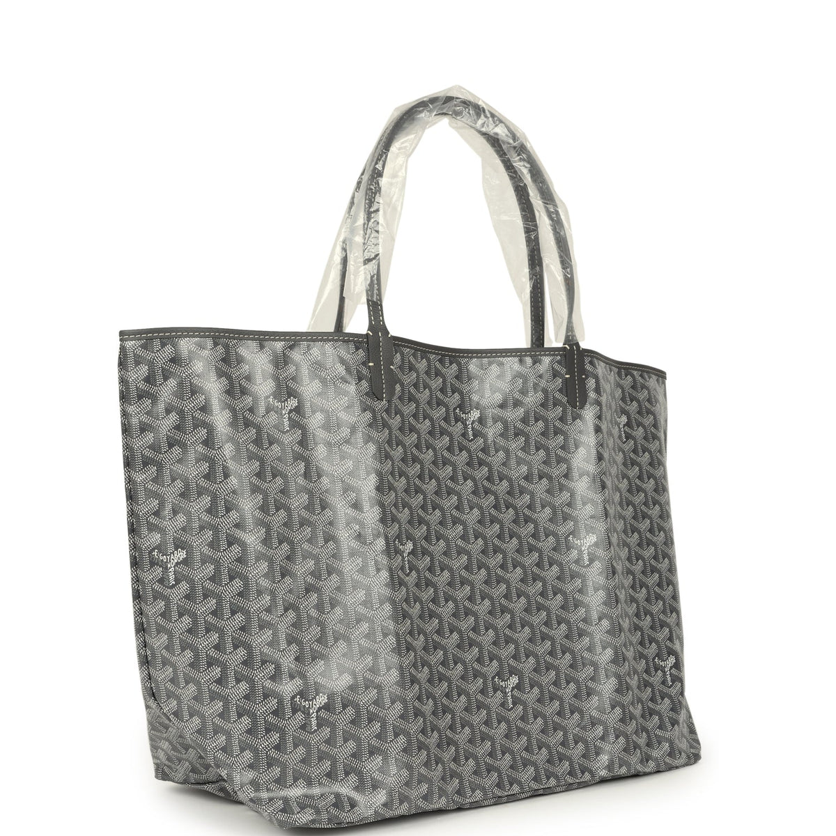 Goyard Goyardine Grey St. Louis GM Tote Bag Palladium Hardware