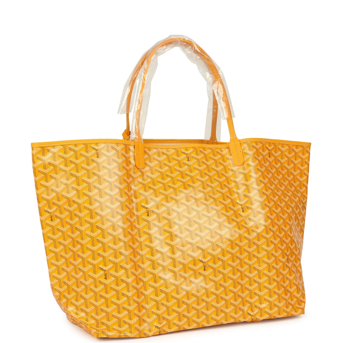 Goyard Goyardine Yellow Saint Louis GM Tote Bag Palladium Hardware