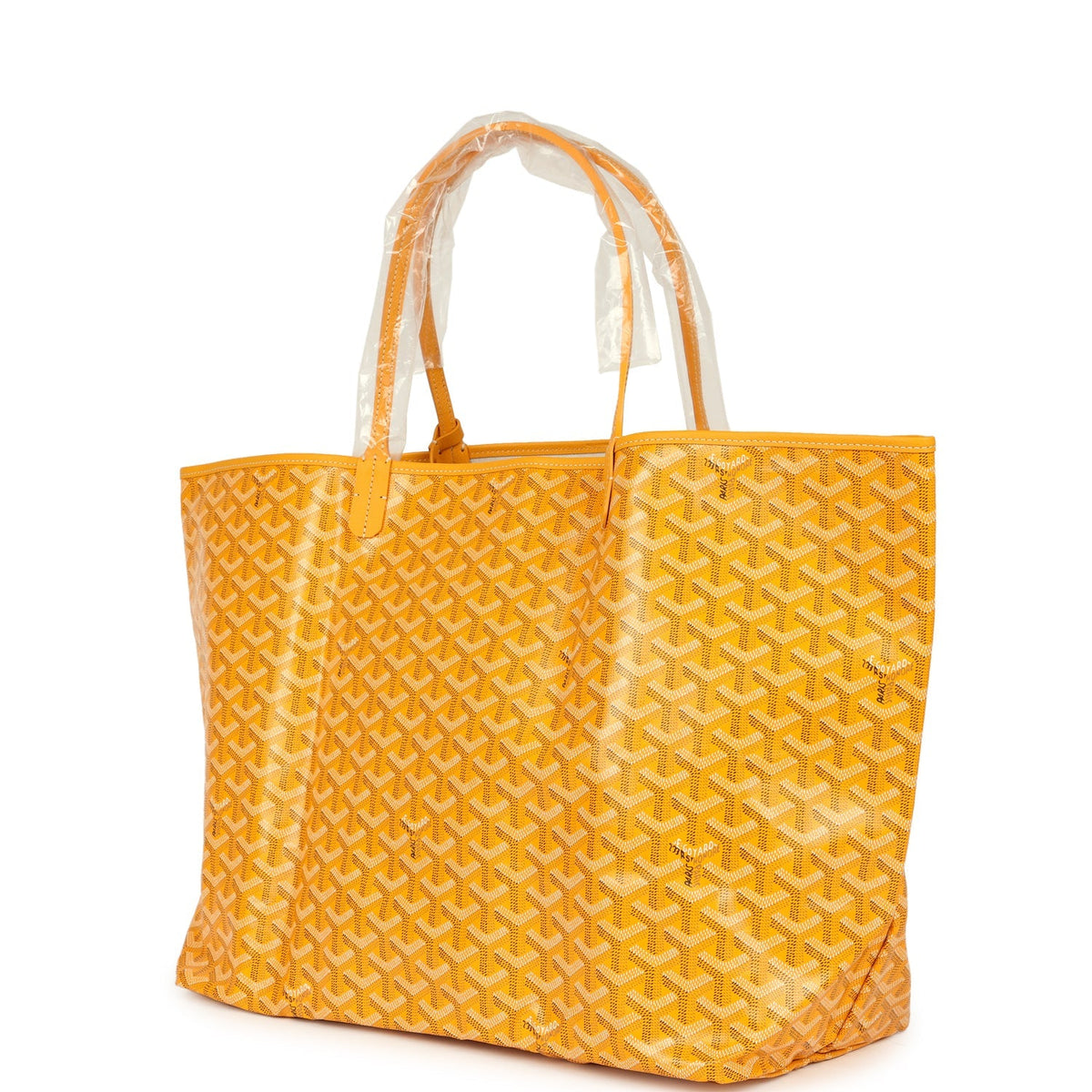Goyard Goyardine Yellow Saint Louis GM Tote Bag Palladium Hardware