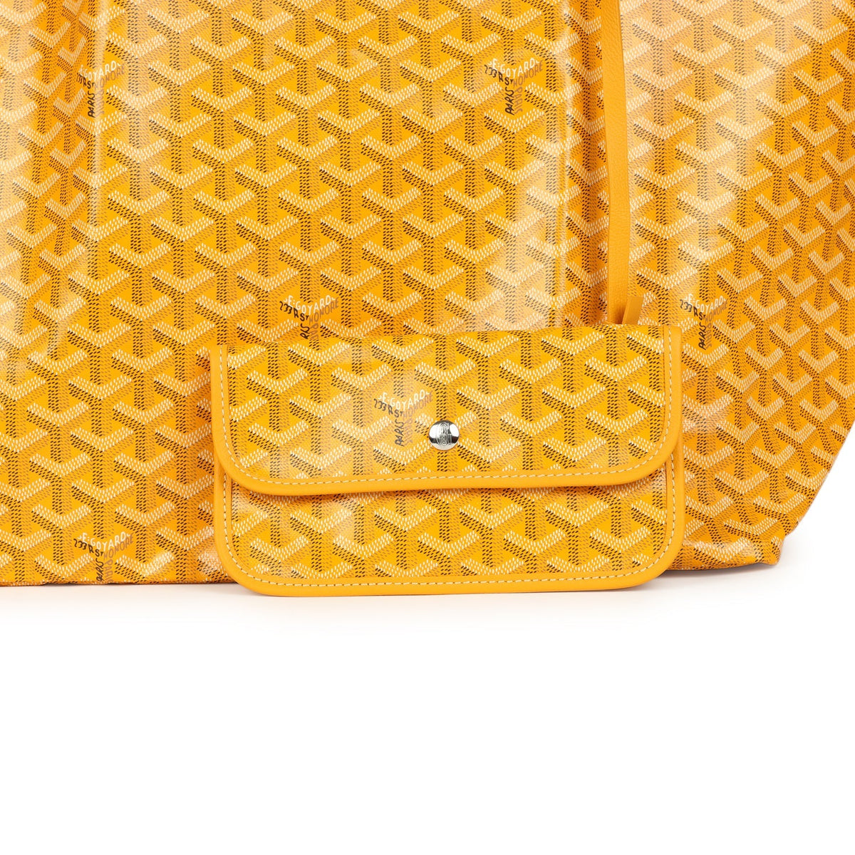 Goyard Goyardine Yellow Saint Louis GM Tote Bag Palladium Hardware