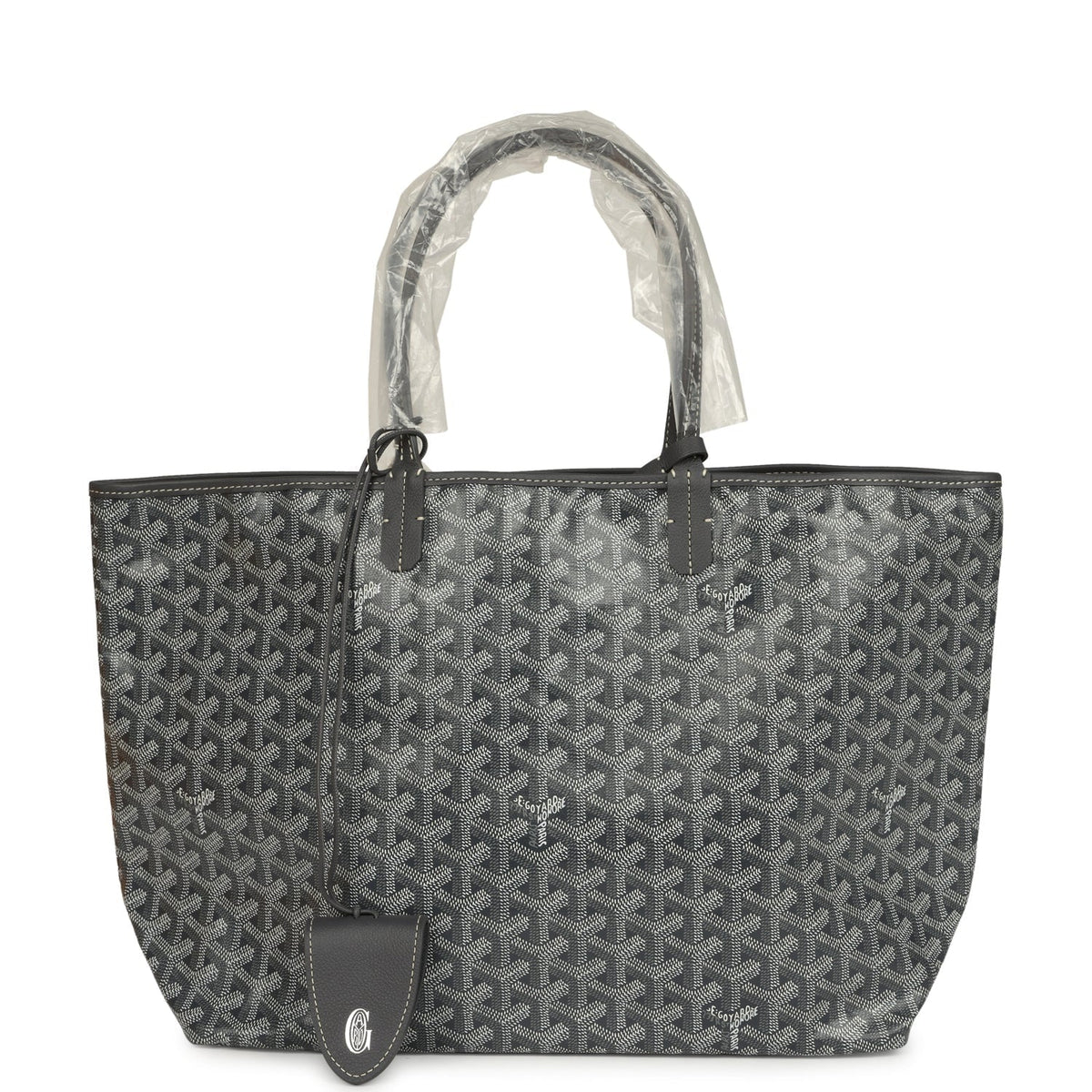 Goyard Goyardine Grey Saint Louis PM Tote Bag Palladium Hardware