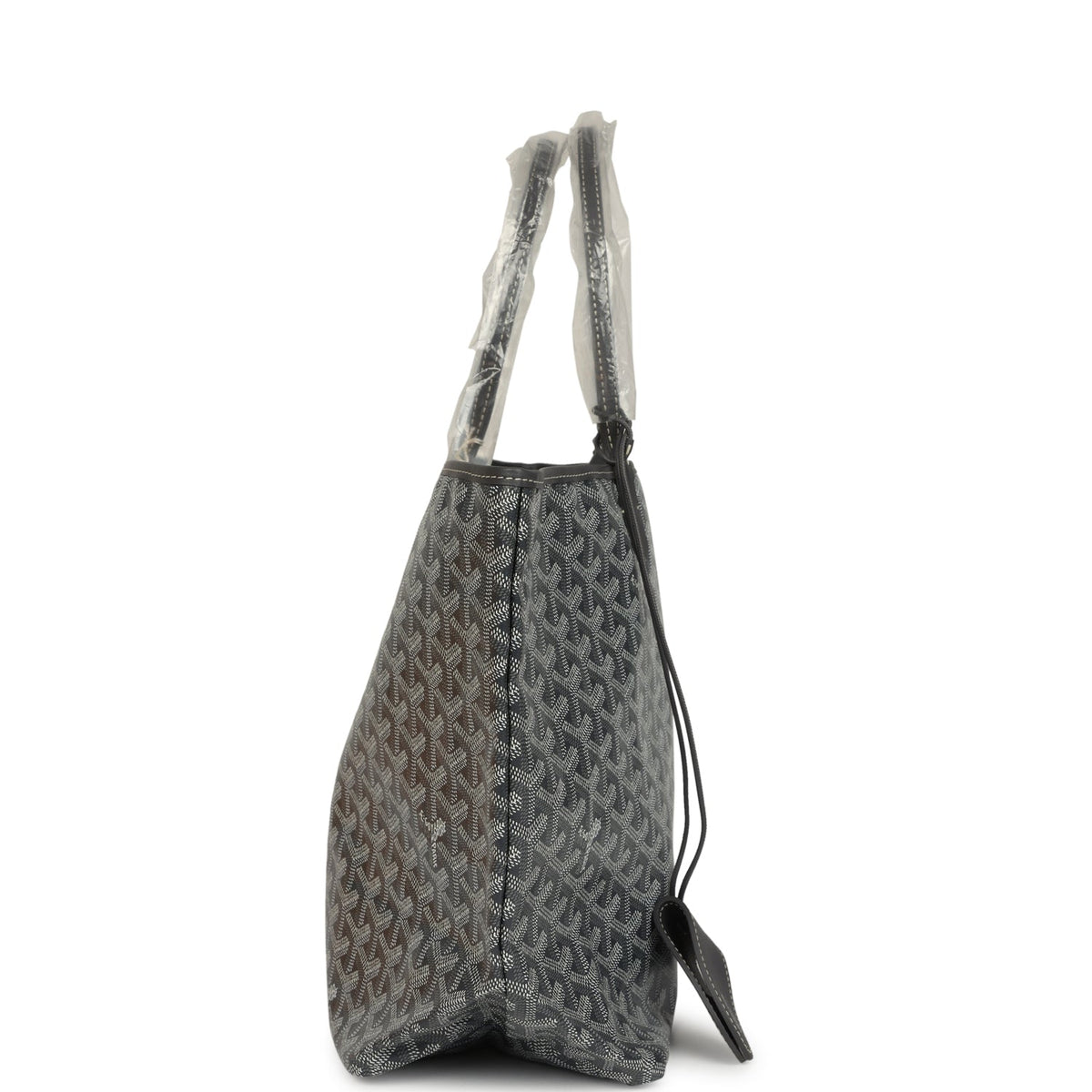 Goyard Goyardine Grey Saint Louis PM Tote Bag Palladium Hardware