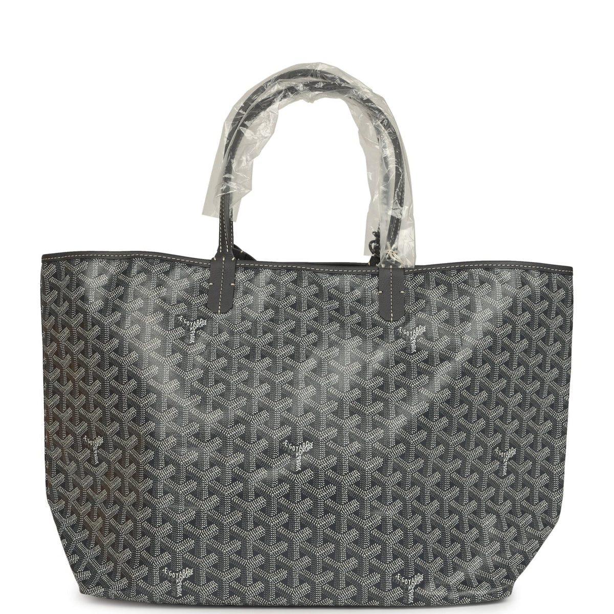 Goyard Goyardine Grey Saint Louis PM Tote Bag Palladium Hardware