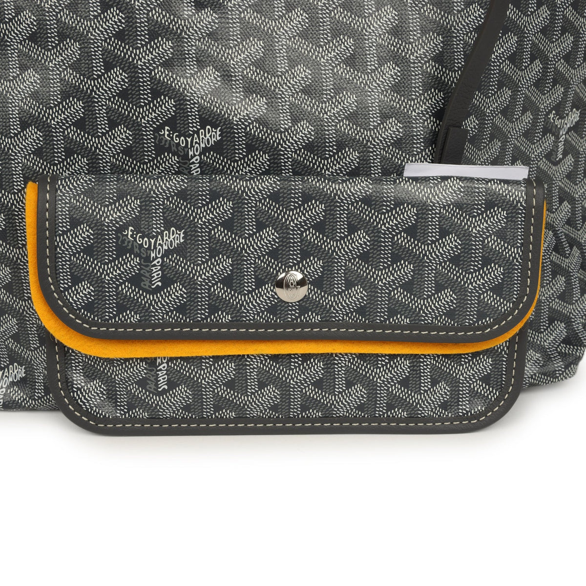 Goyard Goyardine Grey Saint Louis PM Tote Bag Palladium Hardware
