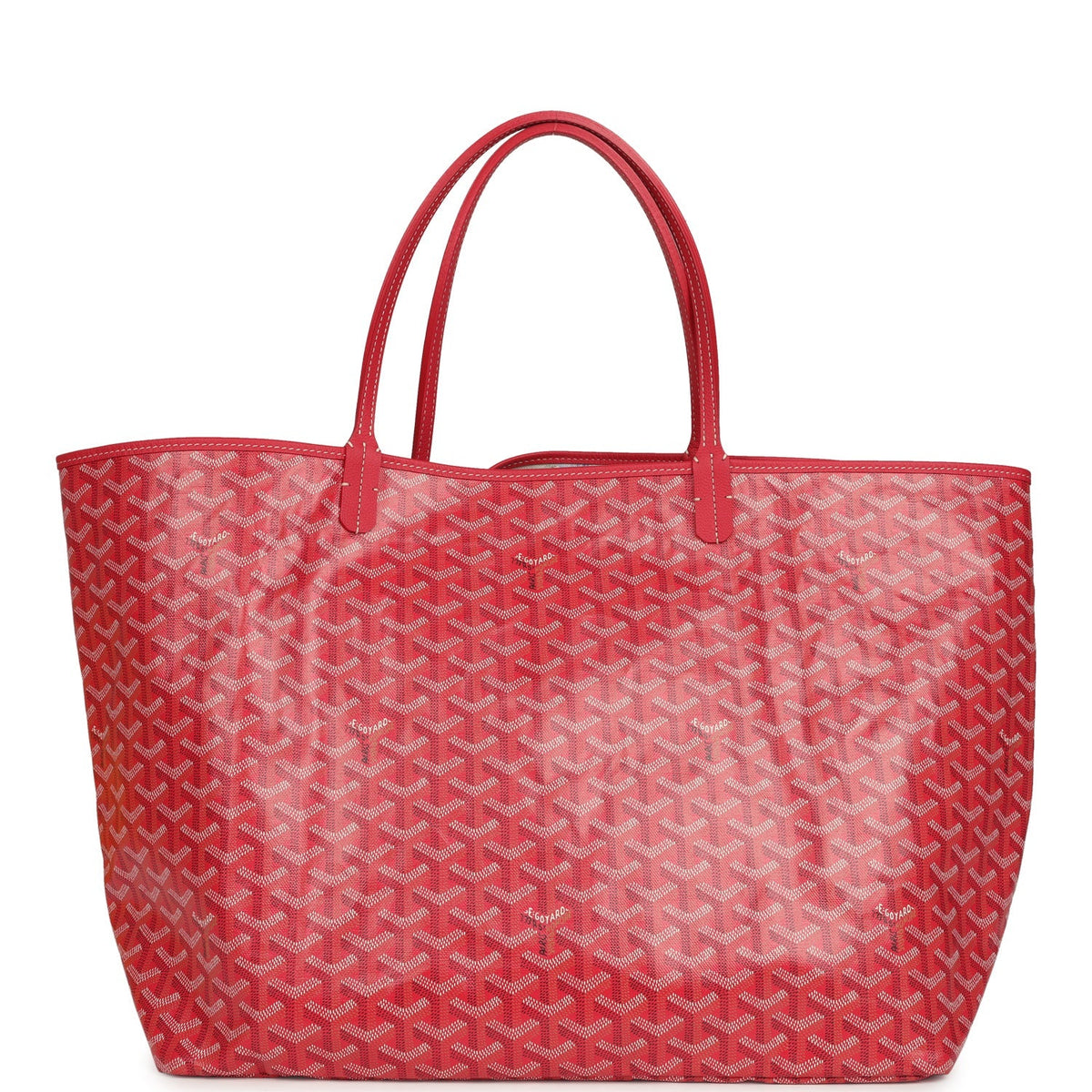 Goyard Goyardine Fuchsia Saint Louis GM Tote Bag Palladium Hardware