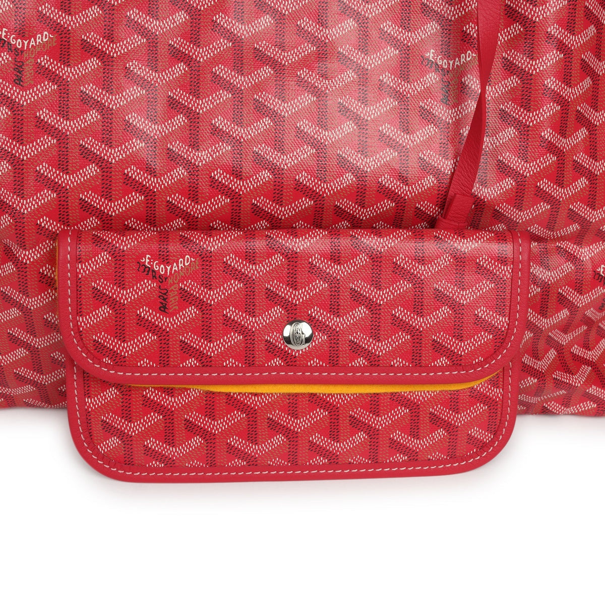 Goyard Goyardine Fuchsia Saint Louis GM Tote Bag Palladium Hardware