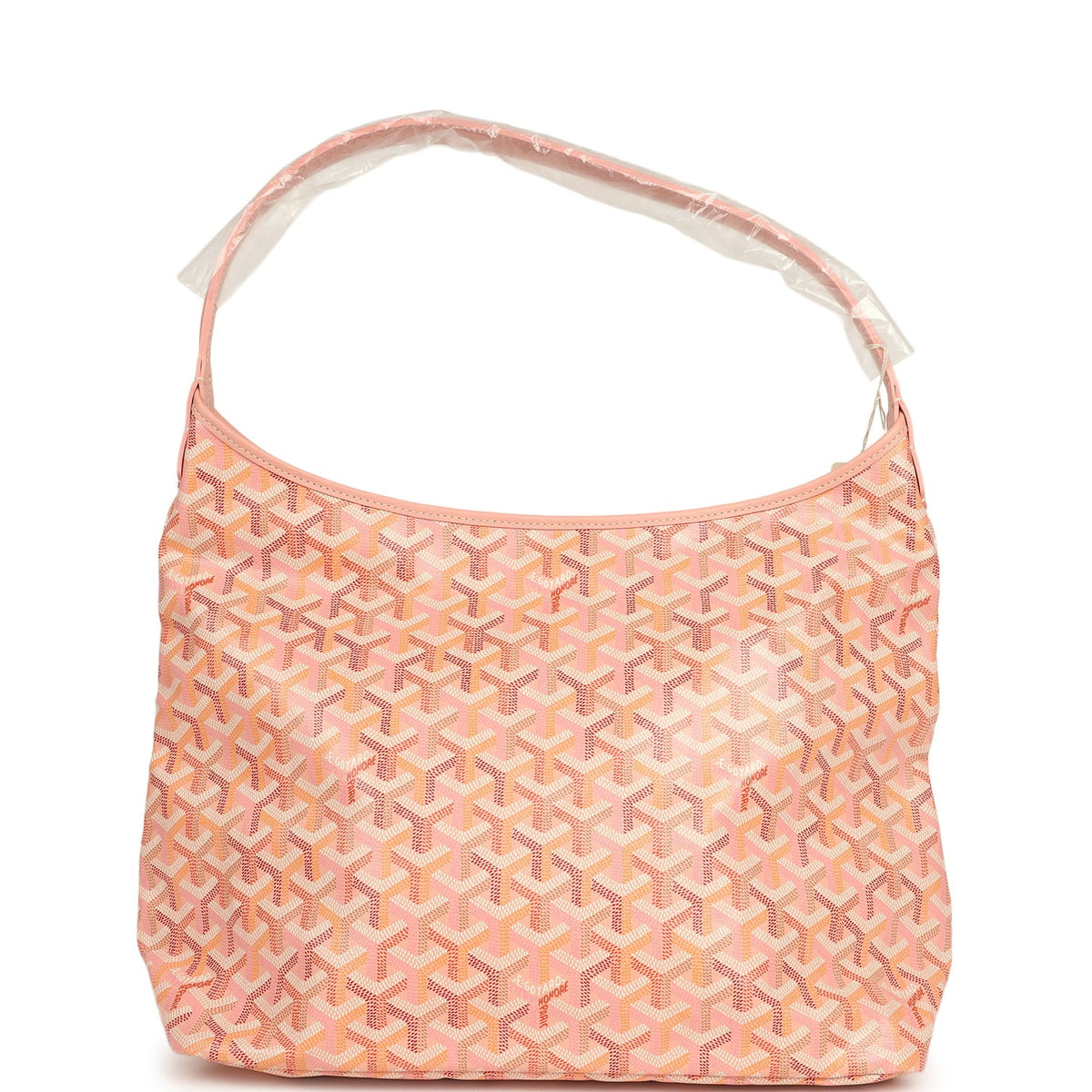 Goyard Goyardine Powder Pink Boheme Hobo Bag Palladium Hardware