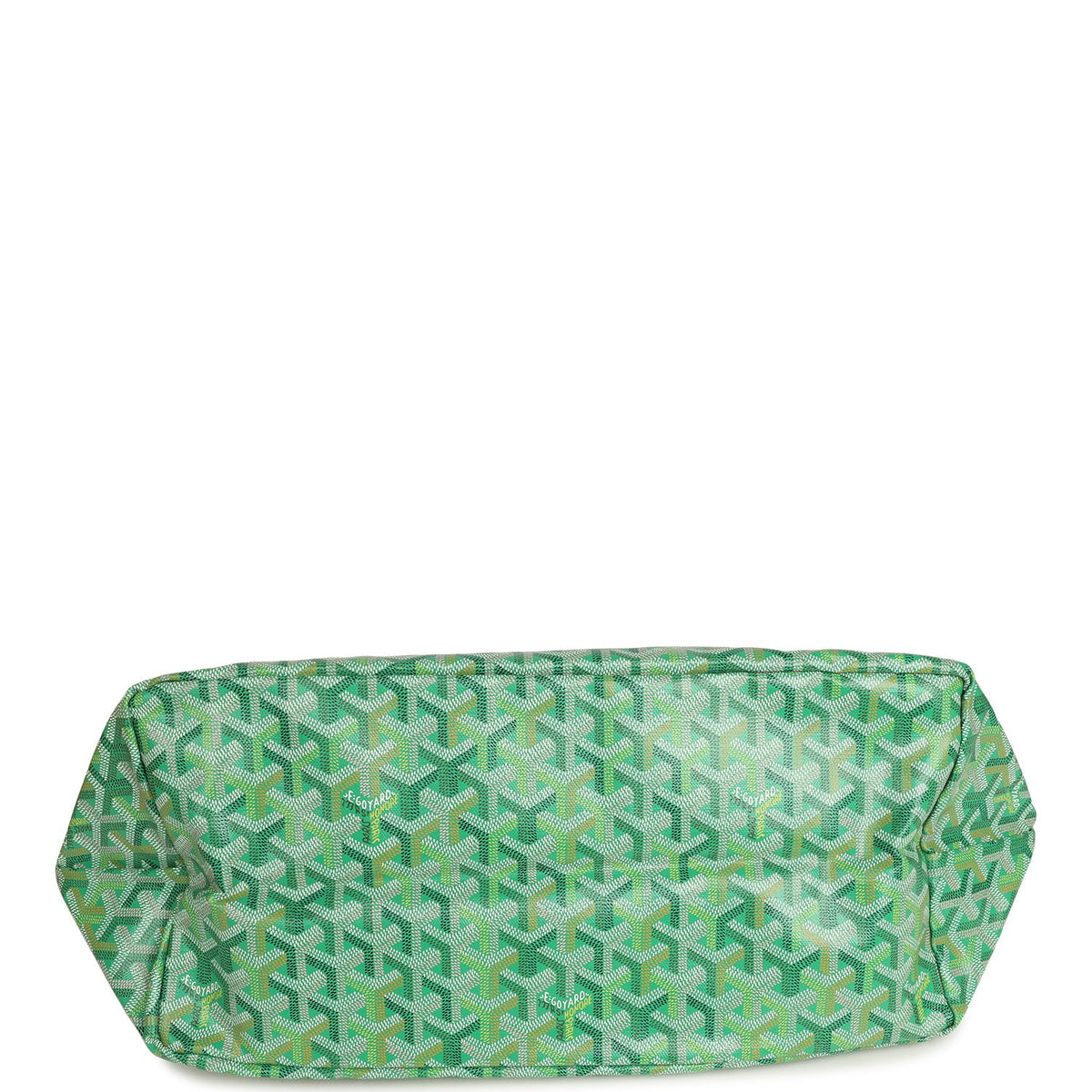 Goyard Goyardine Meadow Green Saint Louis GM Tote Palladium Hardware