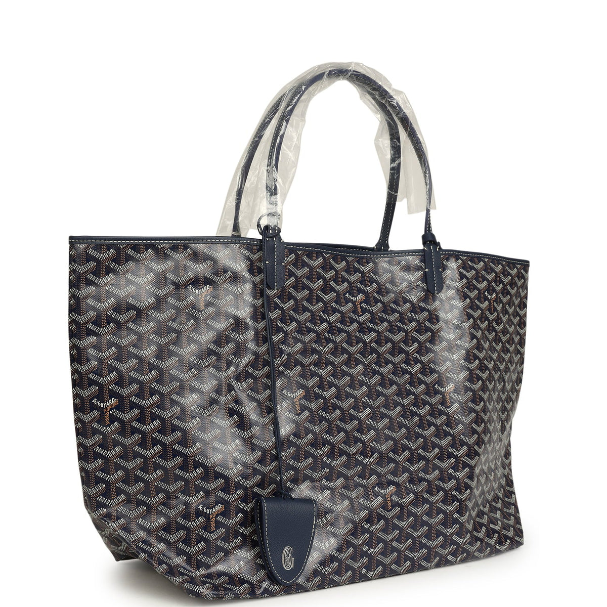 Goyard Goyardine Navy Saint Louis GM Tote Bag Palladium Hardware