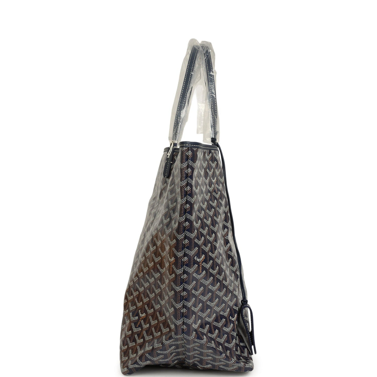 Goyard Goyardine Navy Saint Louis GM Tote Bag Palladium Hardware