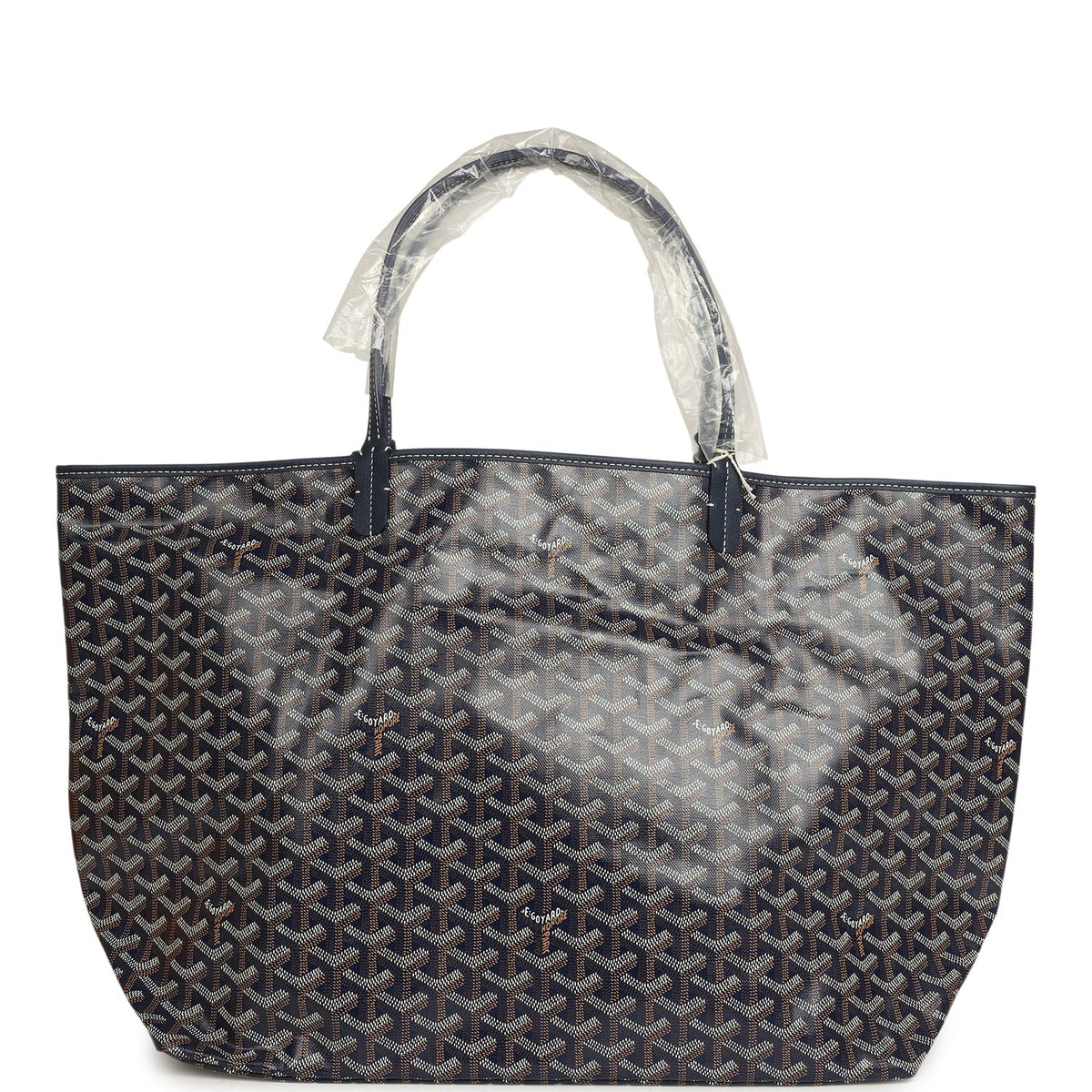 Goyard Goyardine Navy Saint Louis GM Tote Bag Palladium Hardware