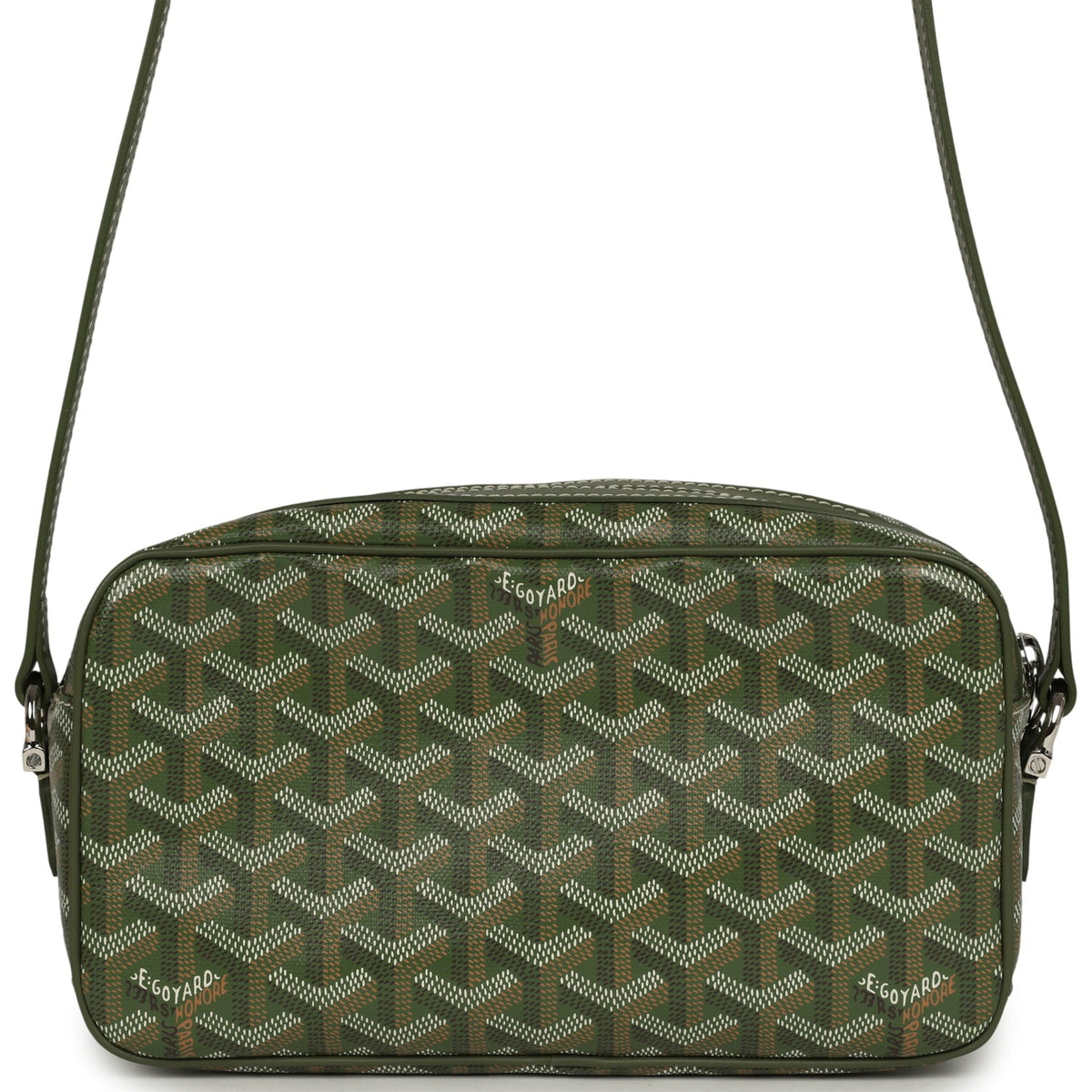 Goyard Goyardine Khaki Cap Vert PM Bag Palladium Hardware