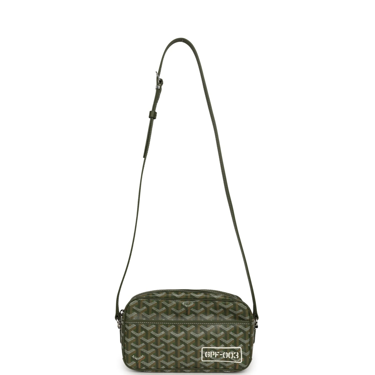 Goyard Goyardine Khaki Cap Vert PM Bag Palladium Hardware