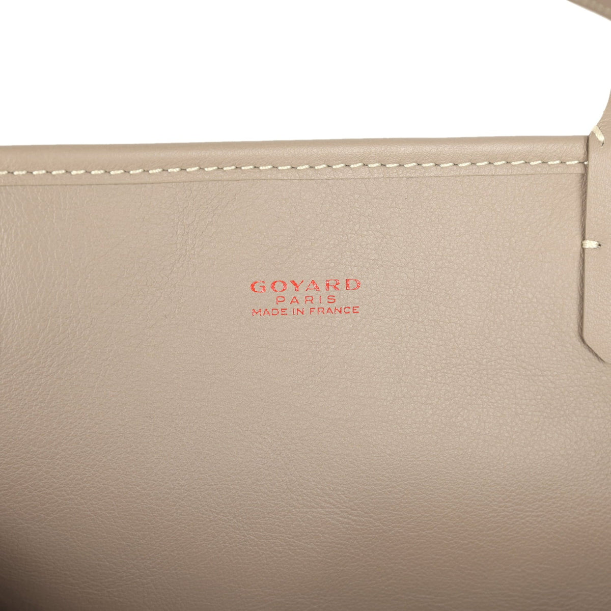 Goyard Goyardine Greige Anjou PM Embroidered Bunny Tote Palladium Hardware