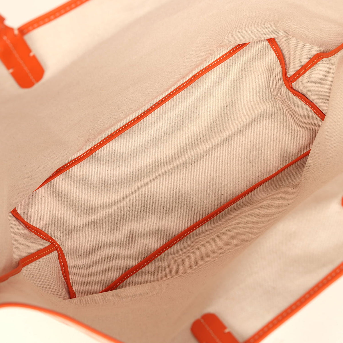 Goyard Goyardine Canvas Orange Saint Louis PM Tote Palladium Hardware
