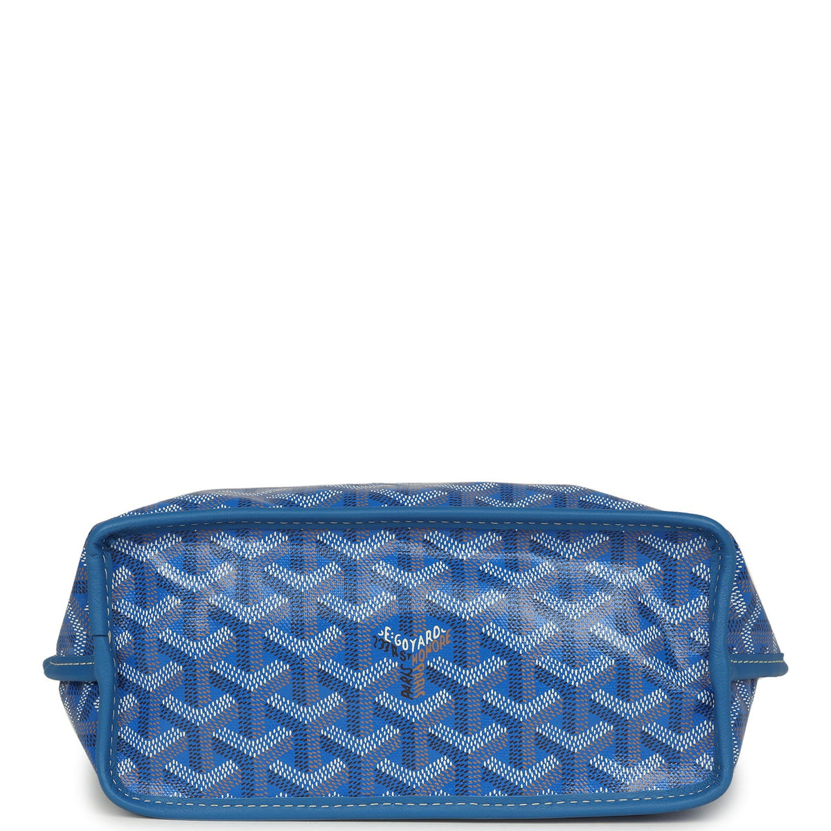 Goyard Goyardine Anjou Sky Blue Mini Bag Palladium Hardware