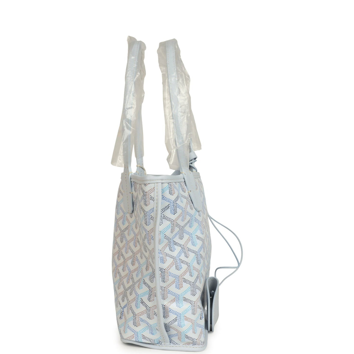 Goyard Goyardine Anjou Polar Blue Mini Bag Palladium Hardware