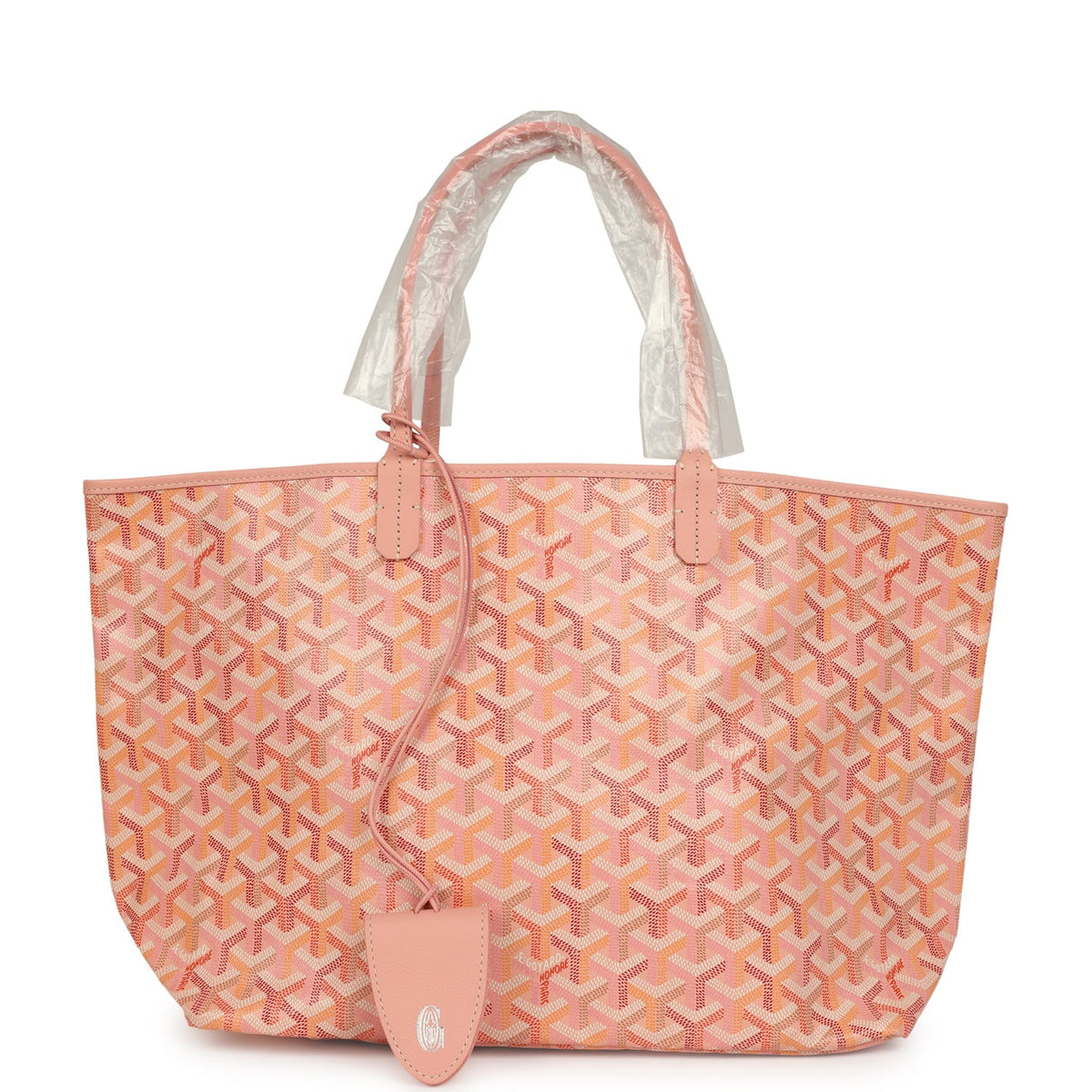 Goyard Goyardine Powder Pink Saint Louis PM Tote Palladium Hardware