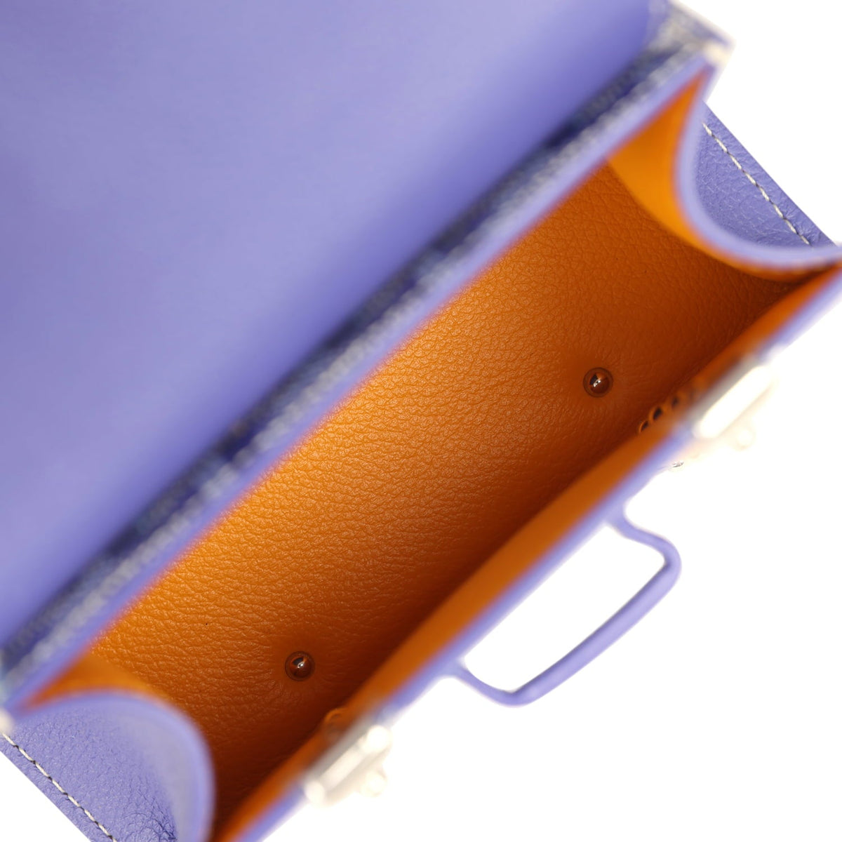 Goyard Goyardine Canvas Blueberry Purple Saigon Structure Nano Palladium Hardware
