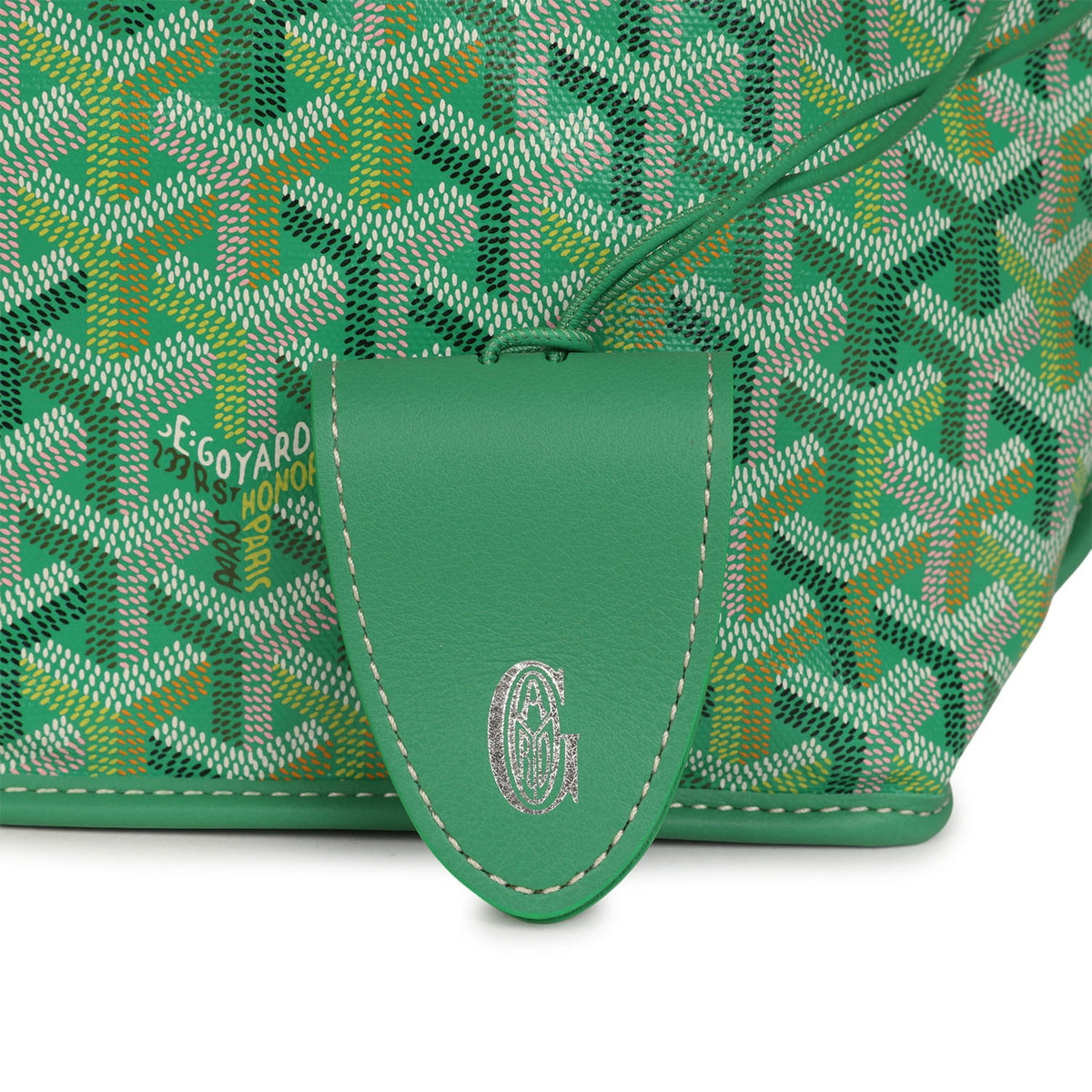 Goyard Goyardine Anjou Meadow Green Mini Bag Palladium Hardware
