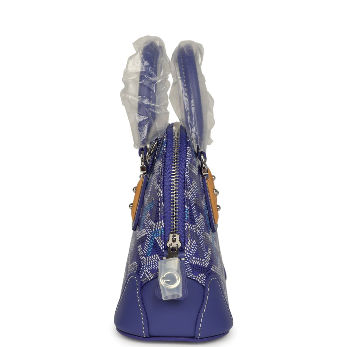 Goyard Goyardine Canvas Blueberry Purple Vendome Nano Bag Palladium Hardware