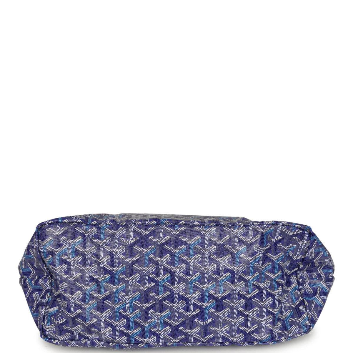 Goyard Goyardine Blueberry Purple Saint Louis PM Tote Palladium Hardware