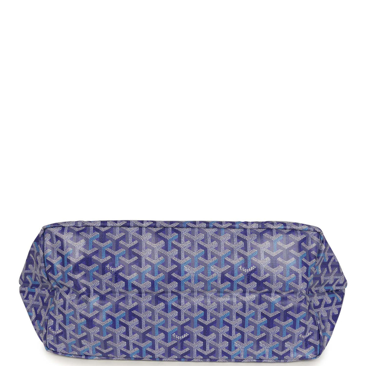 Goyard Goyardine Blueberry Purple Saint Louis GM Tote Palladium Hardware