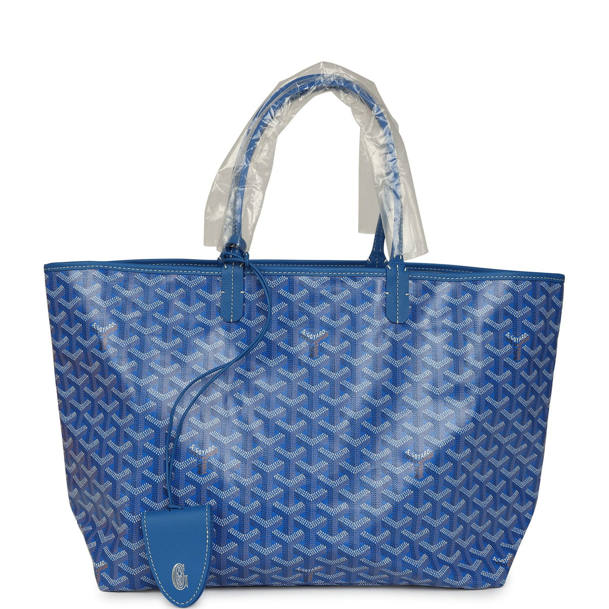 Goyard Goyardine Sky Blue Saint Louis PM Tote Bag Palladium Hardware