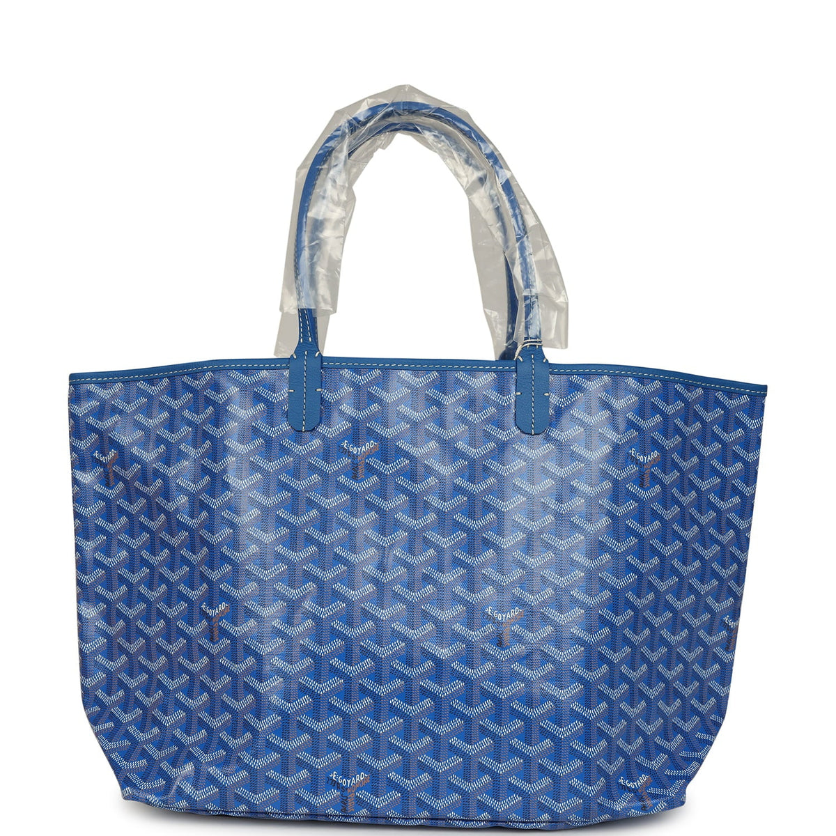 Goyard Goyardine Sky Blue Saint Louis PM Tote Bag Palladium Hardware