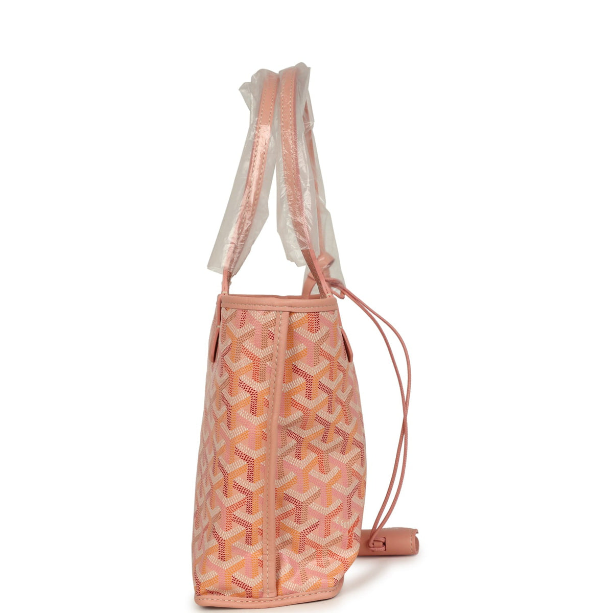 Goyard Goyardine Anjou Powder Pink Mini Bag Palladium Hardware