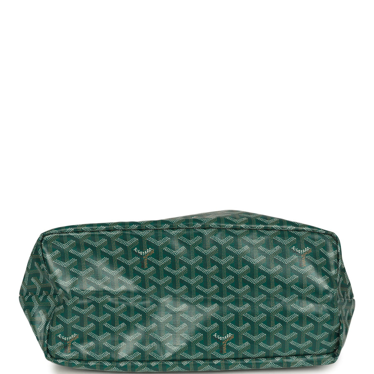 Goyard Goyardine Green Saint Louis PM Tote Bag Palladium Hardware