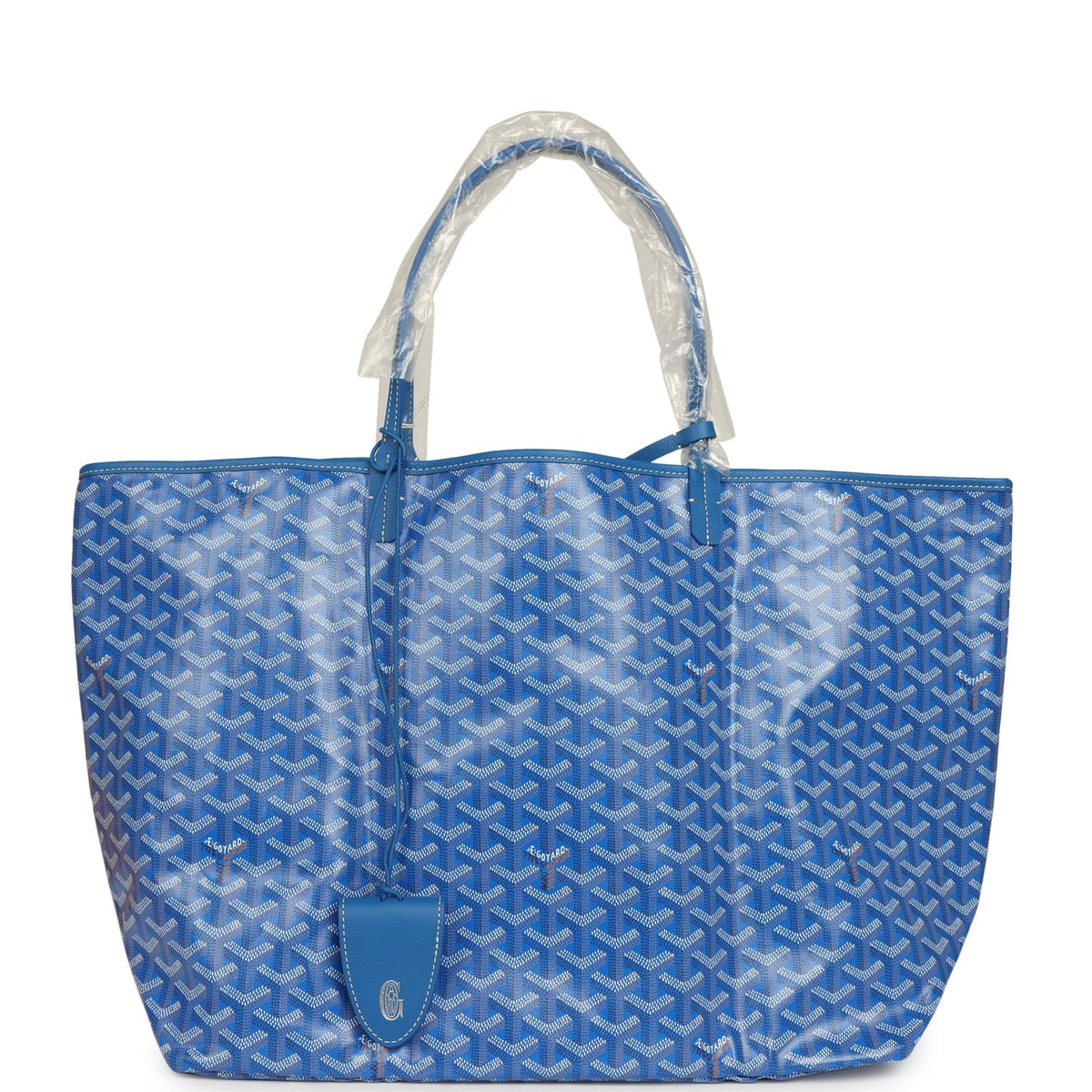 Goyard Goyardine Sky Blue Saint Louis GM Tote Bag Palladium Hardware