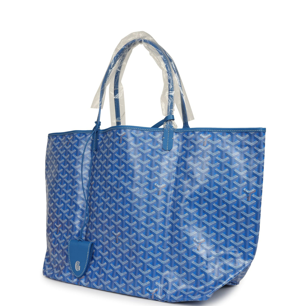 Goyard Goyardine Sky Blue Saint Louis GM Tote Bag Palladium Hardware
