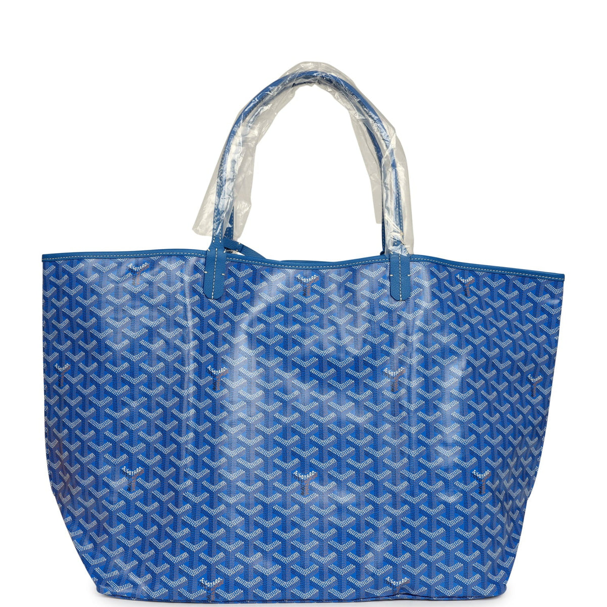 Goyard Goyardine Sky Blue Saint Louis GM Tote Bag Palladium Hardware
