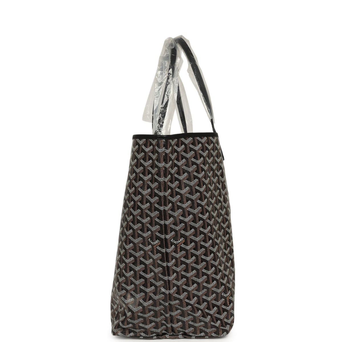 Goyard Goyardine Black Saint Louis GM Tote Bag Palladium Hardware
