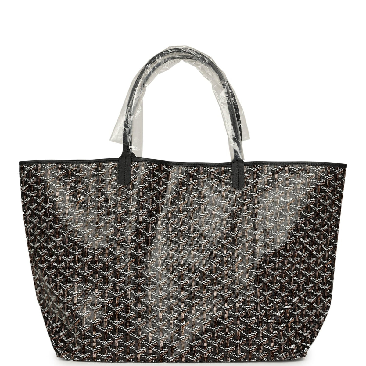 Goyard Goyardine Black Saint Louis GM Tote Bag Palladium Hardware
