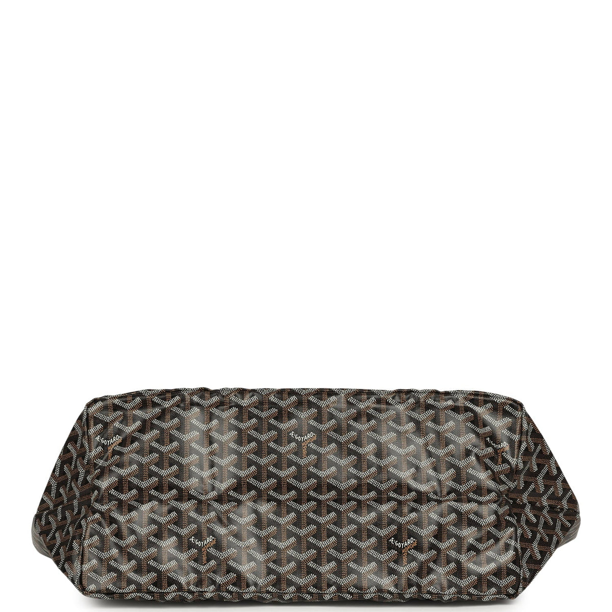 Goyard Goyardine Black Saint Louis GM Tote Bag Palladium Hardware