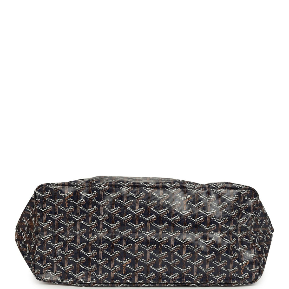 Goyard Goyardine Navy Saint Louis PM Tote Bag Palladium Hardware