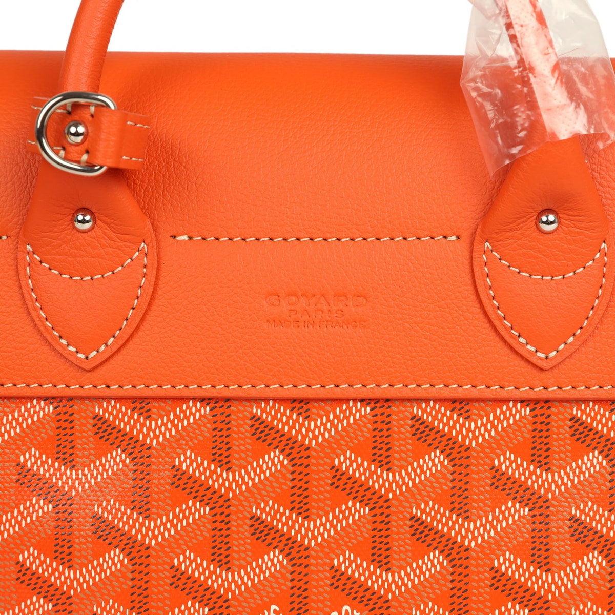 Goyard Goyardine Canvas Orange Mini Alpin Backpack Palladium Hardware